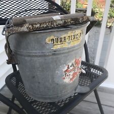 Balde de metal galvanizado vintage esfregão de madeira espremedor decoração industrial comprar usado  Enviando para Brazil