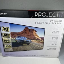 Pantalla Proyector, 16:9 Home Theater Pantalla Plegable 120" Interior/Exterior, Blanco segunda mano  Embacar hacia Mexico