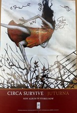 Cartaz juturna original Circa Survive assinado por todos os membros Anthony Green Saosin, usado comprar usado  Enviando para Brazil