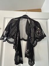 Black sequin bolero for sale  LONDON