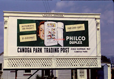 1951 35mm Slide~KODACHROME RED B PHILCO DUPLEX GELADEIRA OUTDOOR, usado comprar usado  Enviando para Brazil