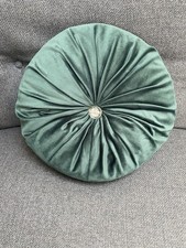 Velvet round cushion for sale  WIGAN