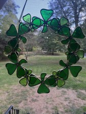 Green stained glass for sale  Higganum