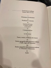 Letteratura italiana einaudi usato  Pontassieve