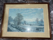 Framed vintage winter for sale  WADEBRIDGE