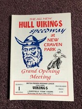 Speedway programme hull for sale  POOLE
