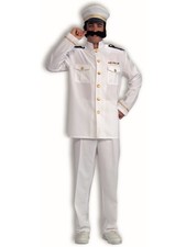Fantasia masculina adulta traje branco náutico oficial marinheiro navio de cruzeiro capitão comprar usado  Enviando para Brazil