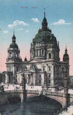 Pocztówka AK - Berlin, Katedra, przebiegła 1915 FP na sprzedaż  Wysyłka do Poland