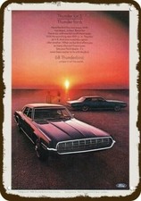 1968 FORD THUNDERBIRD LANDAU 2 portas e 4 portas carro aparência vintage réplica placa de metal comprar usado  Enviando para Brazil