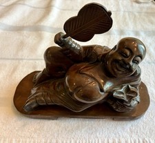 Carved wooden buddha for sale  Mandeville