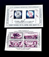 Lote de mini folhas de selos dos EUA - 1936-56 exposição filatélica em estado perfeito/não usado r77 🔥 comprar usado Lote de mini folhas de selos dos EUA - 1936-56 exposição filatélica em estado perfeito/não usado r77 🔥 comprar usado  Enviando para Brazil