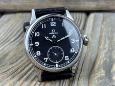Omega movimento de bolso NOVO PERSONALIZADO mostrador preto Lum relógio de casamento estilo Segunda Guerra Mundial comprar usado  Enviando para Brazil