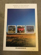 Land rover brochure for sale  WEYMOUTH