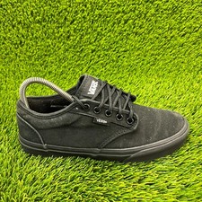 Tênis de skate Vans Atwood Deluxe masculino tamanho 7 preto atlético caminhada lona comprar usado  Enviando para Brazil