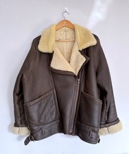 Vintage shearling aviator for sale  BARNSLEY