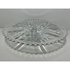 Round glass serving for sale  South Lyon