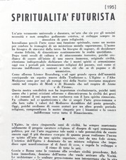 1931 spiritualità futurista usato  Magenta