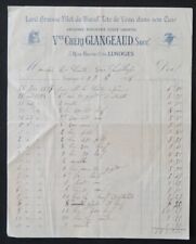 Billhead facture limoges d'occasion  Nantes-