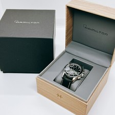 Relógio masculino Hamilton H37512731 cronógrafo quartzo mostrador preto analógico do Japão comprar usado  Enviando para Brazil