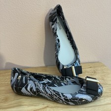 Sapatilhas de balé Melissa + Jason Wu femininas cinza preto tamanho 7 NOVO S7 comprar usado  Enviando para Brazil