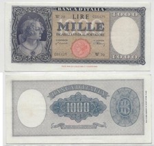 Italia cartamoneta lire usato  Busto Arsizio