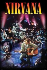 NIRVANA DESCONECTADO 24x36 POSTER KURT COBAIN DAVE GROHL KRIST NOVOSELIC MTV AO VIVO!! comprar usado  Enviando para Brazil