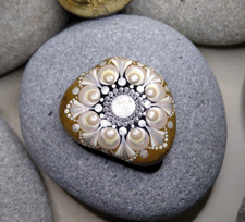 Mandala stein weiß gebraucht kaufen  Friedrichshafen