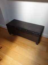 Dark brown leather for sale  LONDON