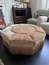 Vintage velvet ottoman for sale  LONDON