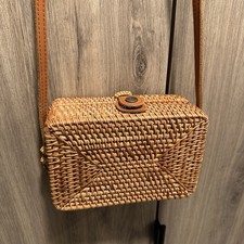 Woven straw crossbody for sale  Seattle