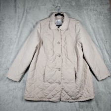 The Quilt Jacket Collection By Avenue bolsos acolchoados forrados bege bronzeado tamanho 18/20 comprar usado  Enviando para Brazil