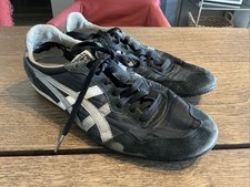 Tênis Onitsuka Tiger Masculino Tamanho 9 Preto Branco Camurça Nylon - *LEIA* comprar usado  Enviando para Brazil