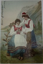 Cartolina italia ricamatrici usato  Monte Compatri