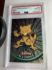 1999 Topps Pokemon TV #63 Abra Foil logotipo preto PSA 8 QUASE PERFEITO-PERFEITO comprar usado  Enviando para Brazil