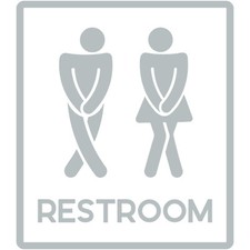 Restroom sign vinyl for sale  Long Beach