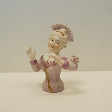 połowa lalki markiza Half Doll Pincushion Arms Away francuski styl porcelana suc na sprzedaż  Wysyłka do Poland