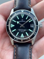 Vintage Skin Diver Continental Gulf Stream 50M Relógio Masculino Data Trítio 37mm, usado comprar usado  Enviando para Brazil