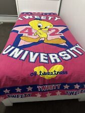 Capa Doona Cama de Solteiro Infantil Tweety Bird Looney Tunes 2 Lados Mesma Estampa comprar usado  Enviando para Brazil