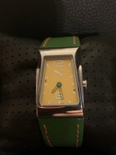 Usado, Novo sem etiquetas Raro Vintage Feminino Puma Relógio Tanque Assimétrico Verde Amarelo Ótimo Estado comprar usado  Enviando para Brazil