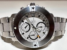 RELÓGIO CRONÓGRAFO MASCULINO RETRÔ ESTILO ESPORTE 40mm aço inoxidável quartzo "MC" 100M comprar usado  Enviando para Brazil