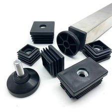 Quadratisch Setz einstellbare Stellfüße Schlaucheinsatz Möbel Tisch Gleiter Neu comprar usado  Enviando para Brazil
