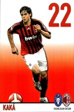 Cartolina Ricardo Izecson Dos Santos Leite "Kak�" stagione 2007/2008, usado comprar usado  Enviando para Brazil
