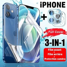 3 en 1 - Film Hydrogel + Protection Caméra iPhone 16 15 14 13 12 11 Mini Pro Max, usado comprar usado  Enviando para Brazil