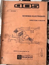 Catalogue / Brochure PEUGEOT 405 SCHEMAS ELECTRIQUES DIRECTION GAUCHE de 1993 +, usado comprar usado  Enviando para Brazil