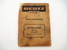 Deutz dk75 raupenschlepper gebraucht kaufen  Merseburg