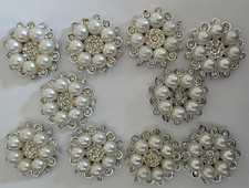 Perlen strass blumen gebraucht kaufen  Heidesee