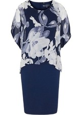 Shirtkleid chiffon dunkelblau gebraucht kaufen  Deutschland