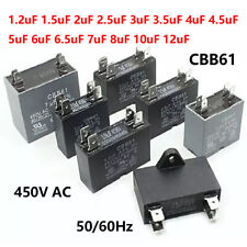 1.2/1.5/2/2.5-12uF CBB61 ventilador de ar condicionado motor start run capacitores 450VAC, usado comprar usado  Enviando para Brazil