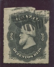 BRASIL - SG. 55: 1876/1877 "200R.  B L A C K ". comprar usado BRASIL - SG. 55: 1876/1877 "200R.  B L A C K ". comprar usado  Enviando para Brazil