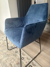 Dining chairs blue for sale  ST. ALBANS